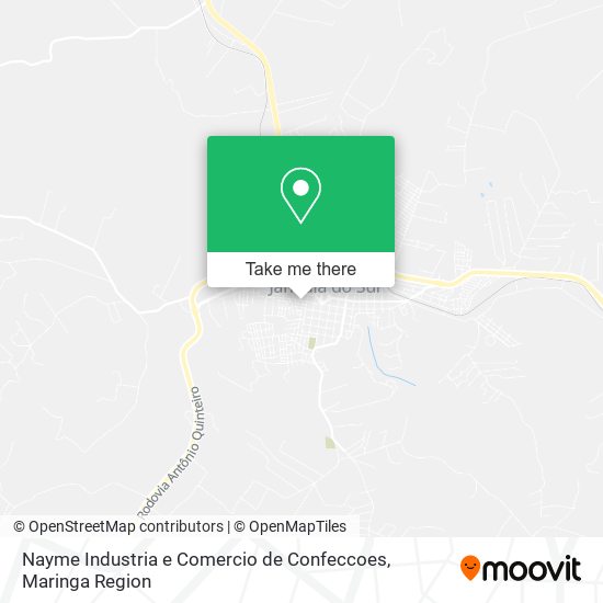 Nayme Industria e Comercio de Confeccoes map