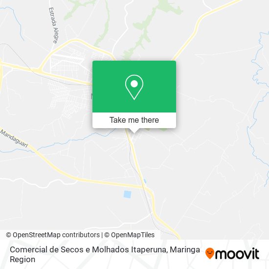 Comercial de Secos e Molhados Itaperuna map