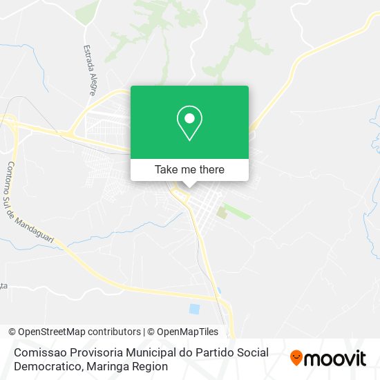 Mapa Comissao Provisoria Municipal do Partido Social Democratico