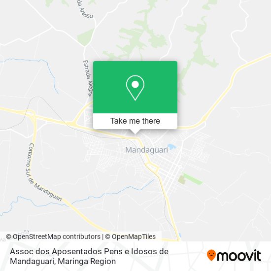 Mapa Assoc dos Aposentados Pens e Idosos de Mandaguari