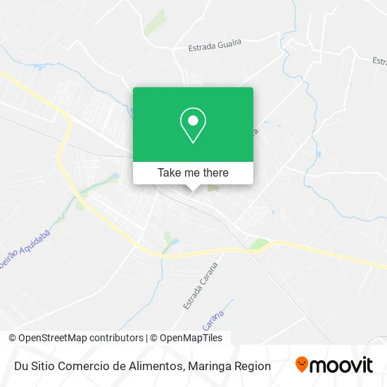 Du Sitio Comercio de Alimentos map