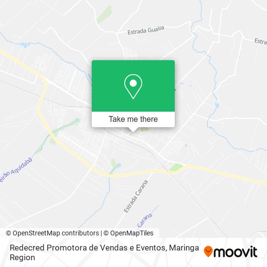 Mapa Redecred Promotora de Vendas e Eventos