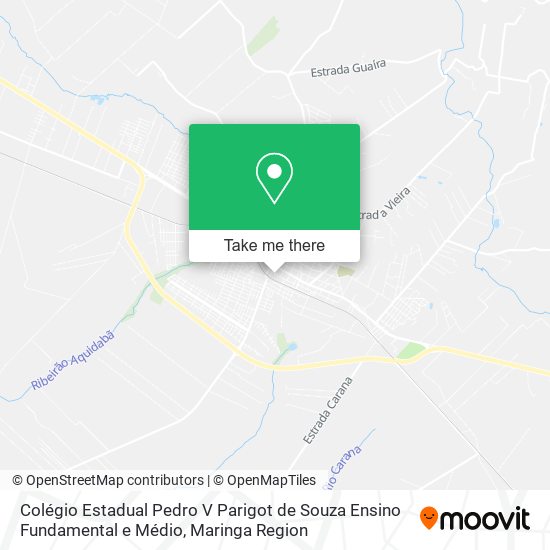 Mapa Colégio Estadual Pedro V Parigot de Souza Ensino Fundamental e Médio