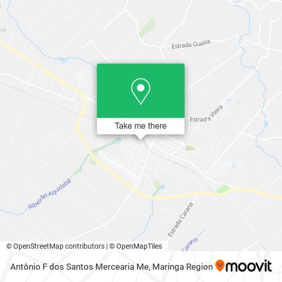 Mapa Antônio F dos Santos Mercearia Me