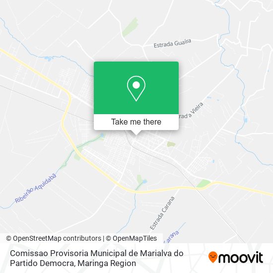 Comissao Provisoria Municipal de Marialva do Partido Democra map