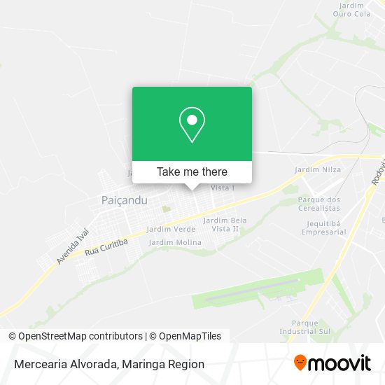 Mercearia Alvorada map