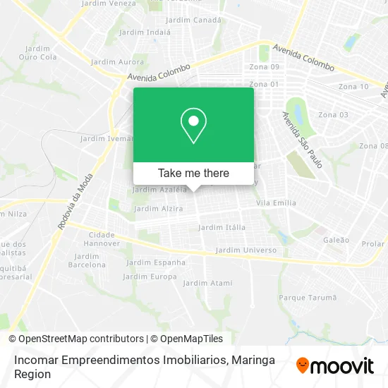 Incomar Empreendimentos Imobiliarios map