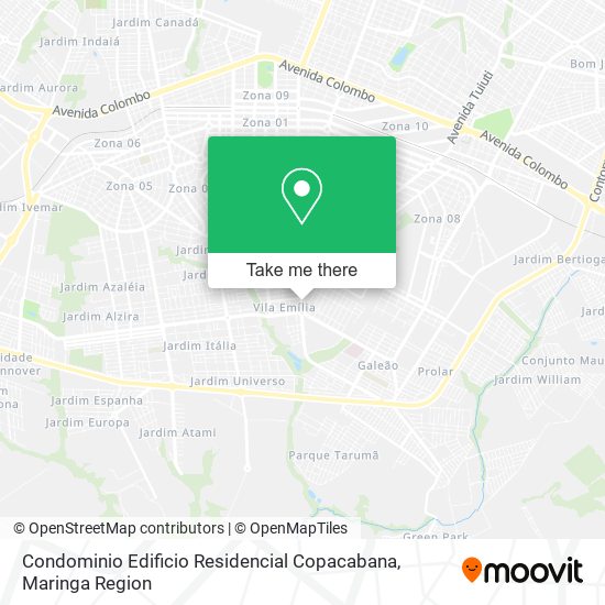 Condominio Edificio Residencial Copacabana map