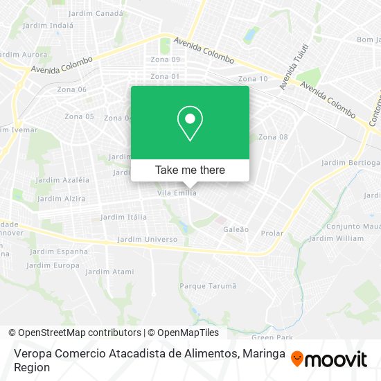 Veropa Comercio Atacadista de Alimentos map