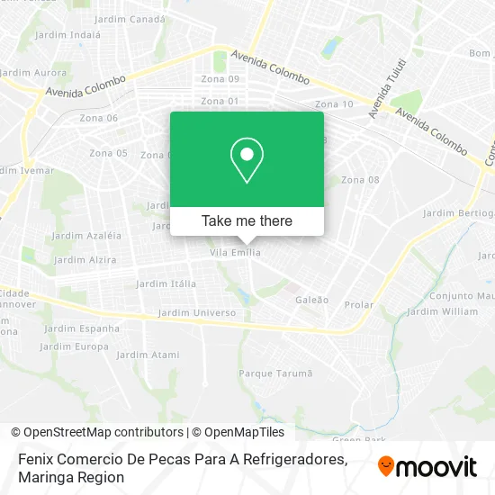Fenix Comercio De Pecas Para A Refrigeradores map