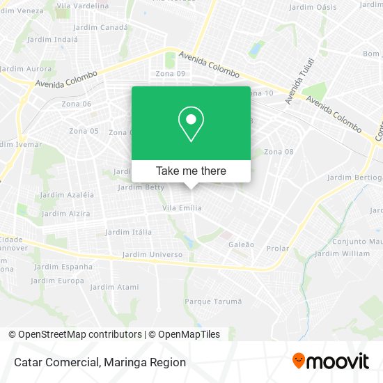 Catar Comercial map