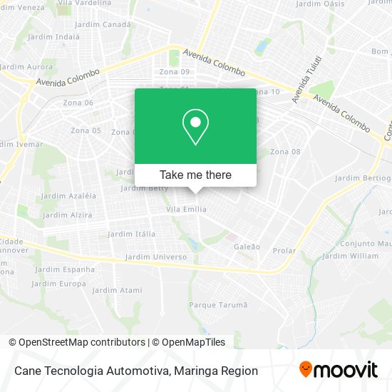 Cane Tecnologia Automotiva map