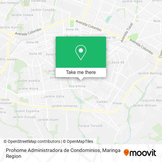 Prohome Administradora de Condominios map