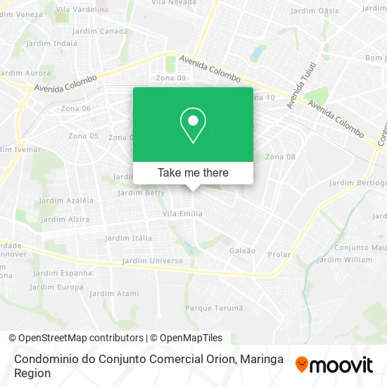 Condominio do Conjunto Comercial Orion map