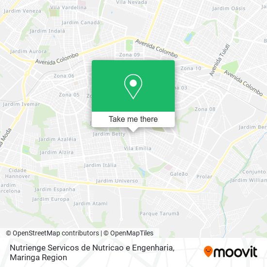 Nutrienge Servicos de Nutricao e Engenharia map