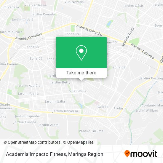 Academia Impacto Fitness map