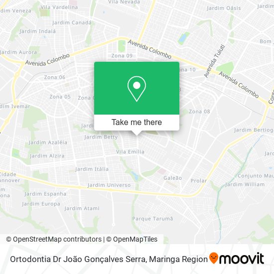 Mapa Ortodontia Dr João Gonçalves Serra