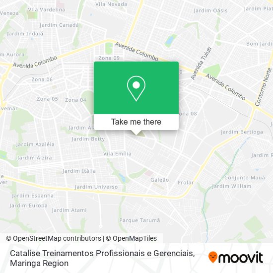 Catalise Treinamentos Profissionais e Gerenciais map