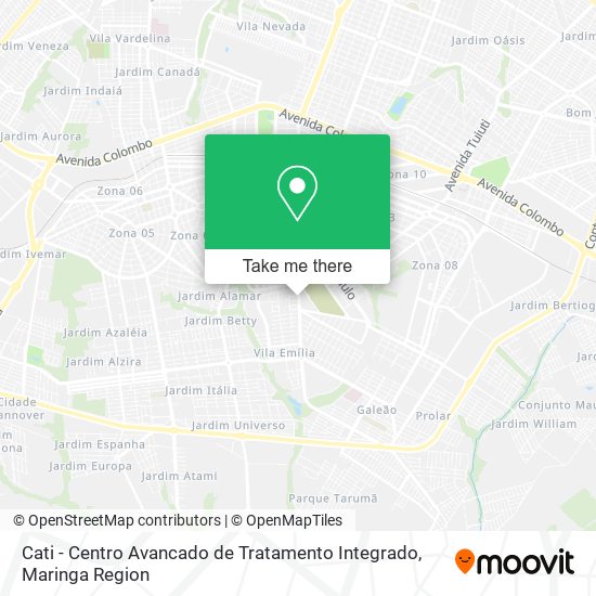 Cati - Centro Avancado de Tratamento Integrado map