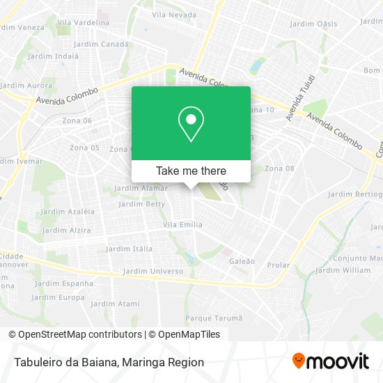 Tabuleiro da Baiana map