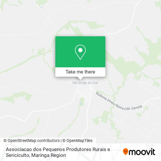 Mapa Associacao dos Pequenos Produtores Rurais e Sericiculto