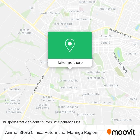 Mapa Animal Store Clinica Veterinaria