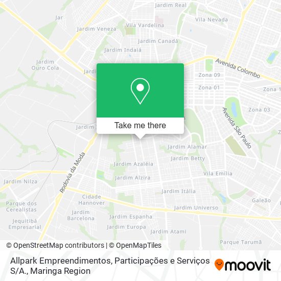 Allpark Empreendimentos, Participações e Serviços S / A. map