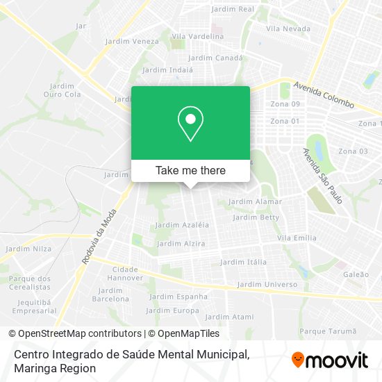 Centro Integrado de Saúde Mental Municipal map