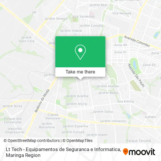 Lt Tech - Equipamentos de Seguranca e Informatica map