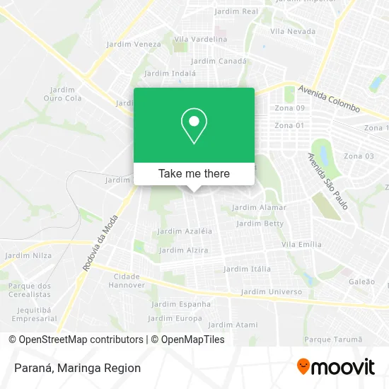 Paraná map