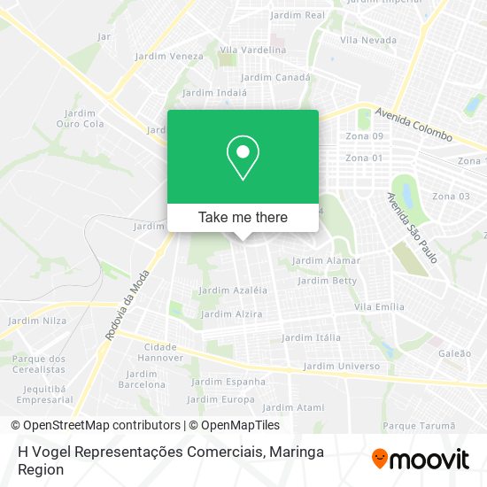 Mapa H Vogel Representações Comerciais