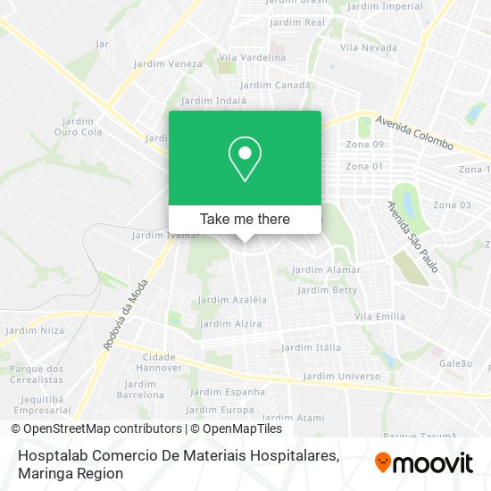 Hosptalab Comercio De Materiais Hospitalares map