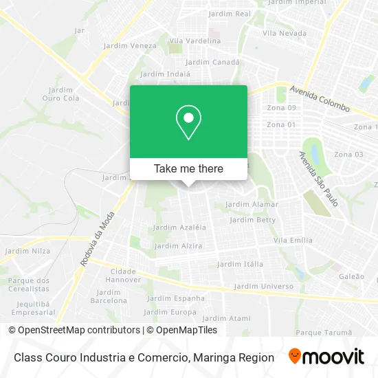 Class Couro Industria e Comercio map