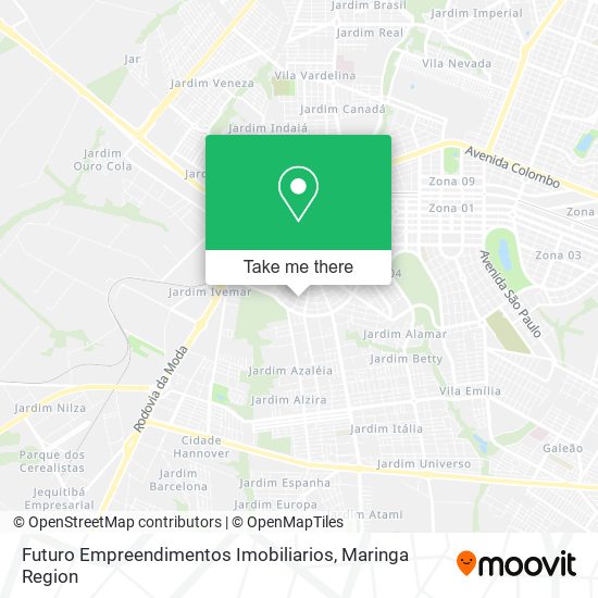 Mapa Futuro Empreendimentos Imobiliarios