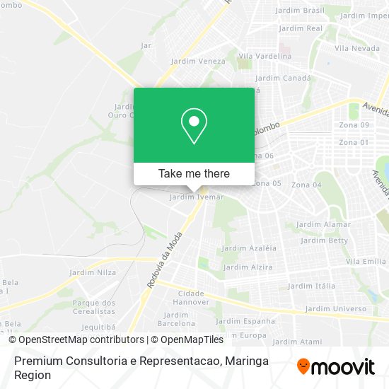 Premium Consultoria e Representacao map