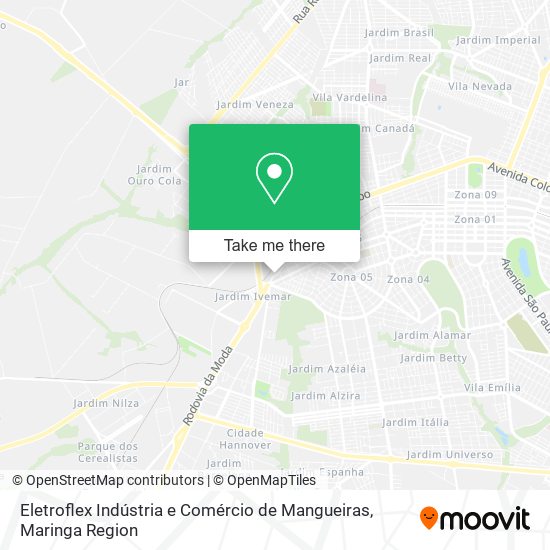 Mapa Eletroflex Indústria e Comércio de Mangueiras