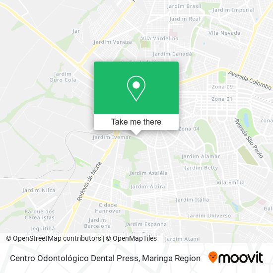 Mapa Centro Odontológico Dental Press