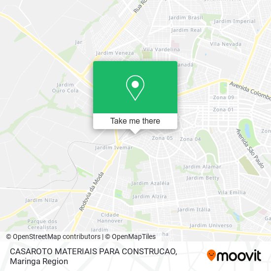 CASAROTO MATERIAIS PARA CONSTRUCAO map