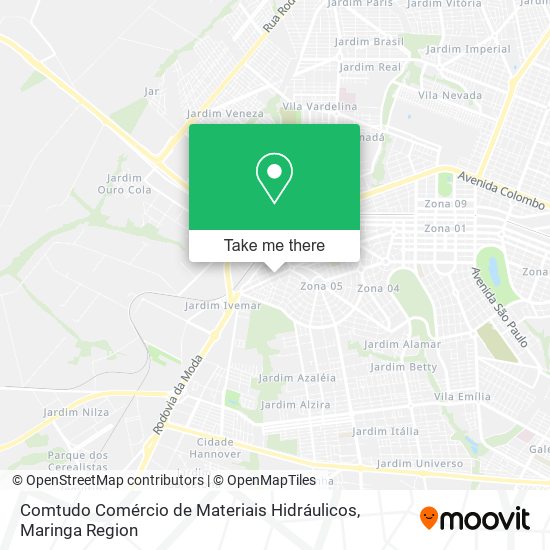 Comtudo Comércio de Materiais Hidráulicos map