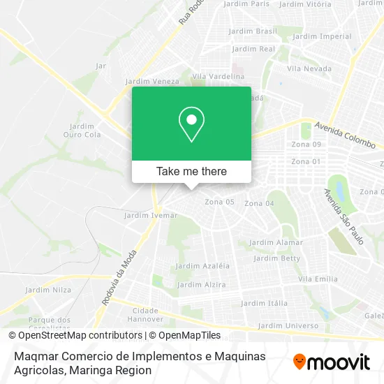 Maqmar Comercio de Implementos e Maquinas Agricolas map