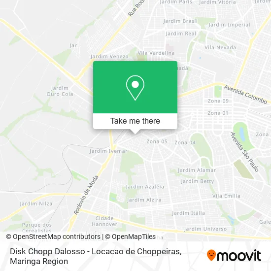 Disk Chopp Dalosso - Locacao de Choppeiras map