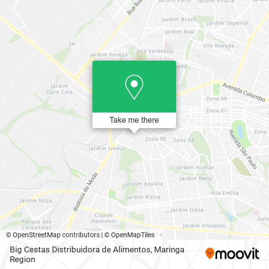 Big Cestas Distribuidora de Alimentos map