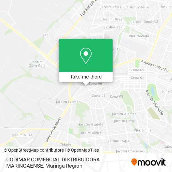 CODIMAR COMERCIAL DISTRIBUIDORA MARINGAENSE map