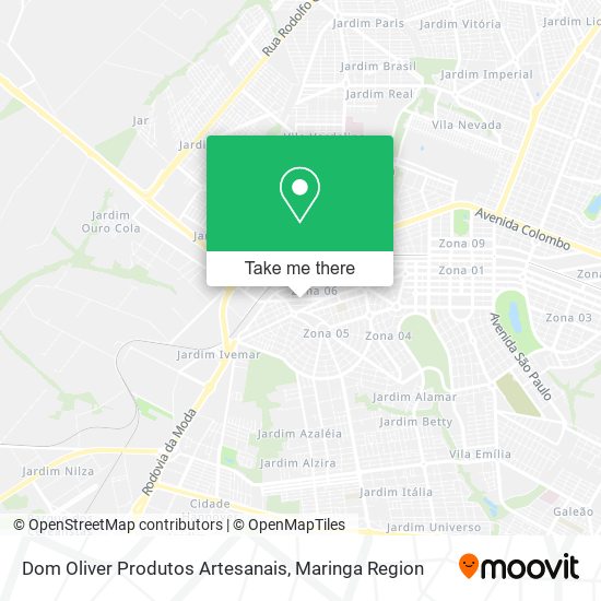 Dom Oliver Produtos Artesanais map