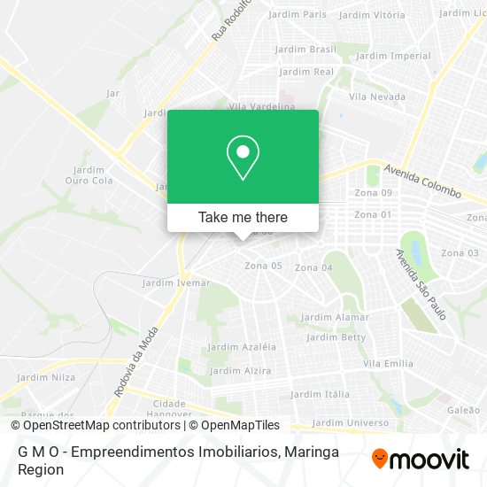 Mapa G M O - Empreendimentos Imobiliarios