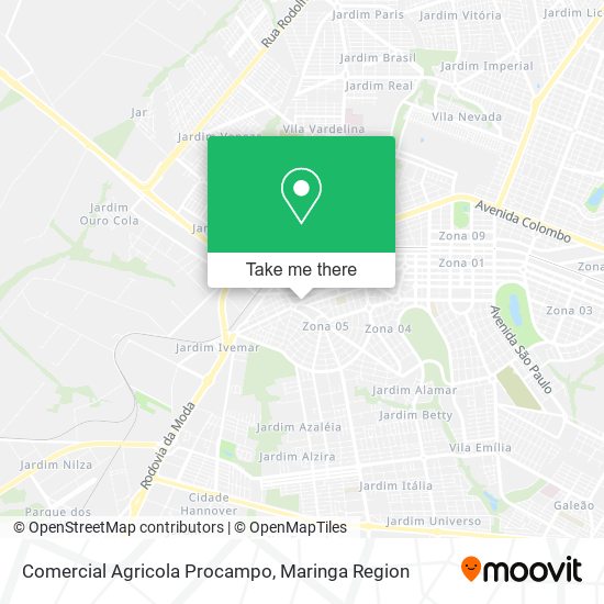 Comercial Agricola Procampo map