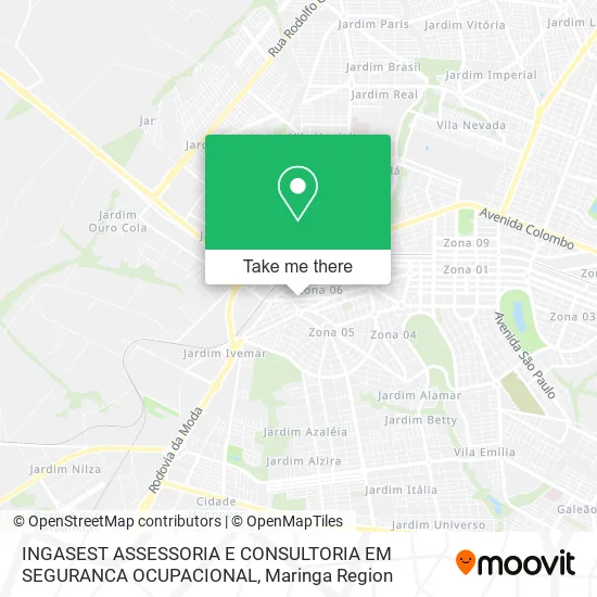 INGASEST ASSESSORIA E CONSULTORIA EM SEGURANCA OCUPACIONAL map