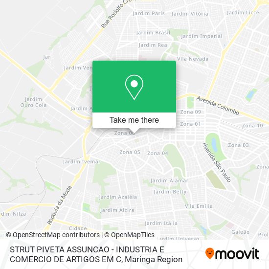 Mapa STRUT PIVETA ASSUNCAO - INDUSTRIA E COMERCIO DE ARTIGOS EM C