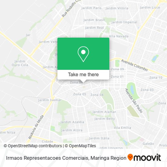 Irmaos Representacoes Comerciais map