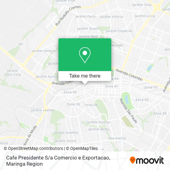 Cafe Presidente S / a Comercio e Exportacao map